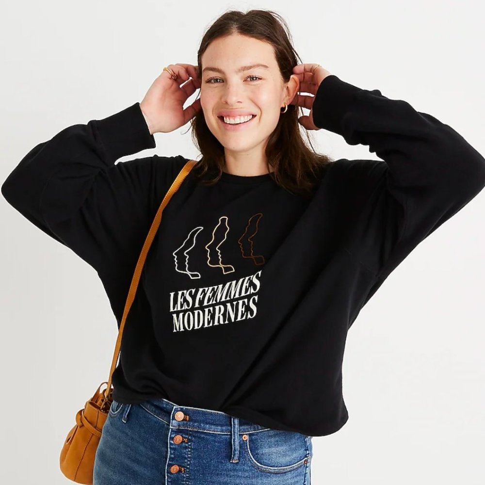 Madewell "Les Femmes Modernes" Sweatshirt - SZ XXS